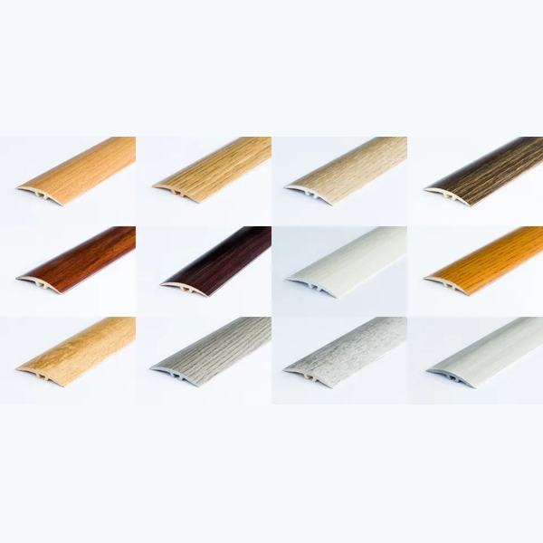 Aluminium Wood Effect Door Edging Floor Trim Threshold Laminate - 1.8m Long 