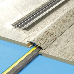 Aluminium Wood Effect Door Edging Floor Trim Threshold Laminate - 1.8m Long 