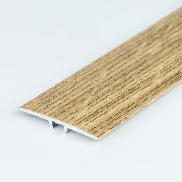 Flat Aluminium 1.8m Long Wood Effect Door Edging Bar Laminate Trim Threshold 