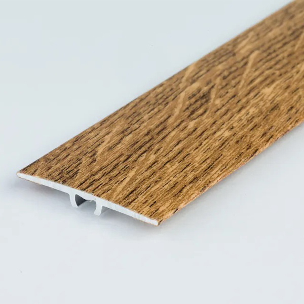 Flat Aluminium 1.8m Long Wood Effect Door Edging Bar Laminate Trim Threshold 