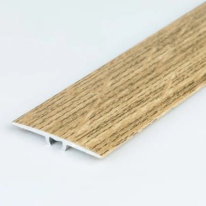 Flat Aluminium 1.8m Long Wood Effect Door Edging Bar Laminate Trim Threshold 