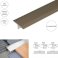 13mm Anodised Aluminium Door Threshold Trim T Bar Transition Strip For Tiles