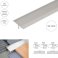 13mm Anodised Aluminium Door Threshold Trim T Bar Transition Strip For Tiles