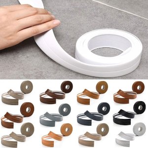 15m PVC Flexible Skirting Board Strip Self Adhesive For Floor Wall Joint