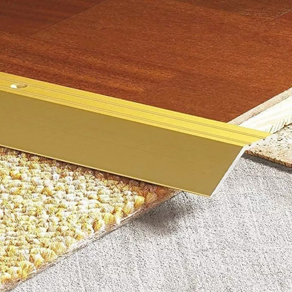 16mm Self Adhesive Aluminium Door Trim For Laminate Floors at Different Levels 