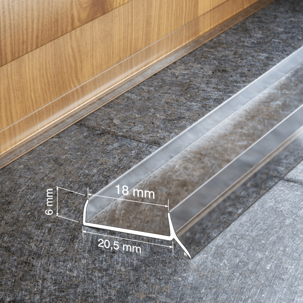 18mm Pvc Kitchen Plinth Sealing Strip