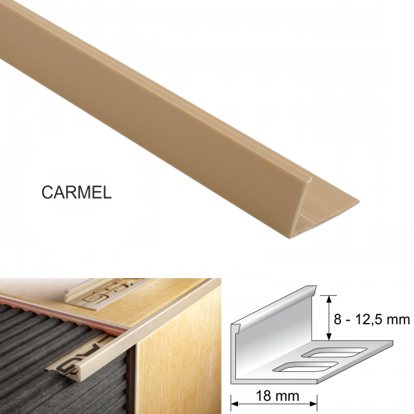 18mm PVC Straight Edge L Shaped Tile Trim