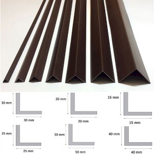 1m Brown Plastic PVC Corner 90 Degree Angle Trim