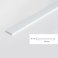 Durable PVC Flat Bar Trim Architrave Cover - 2.5 Meter Long