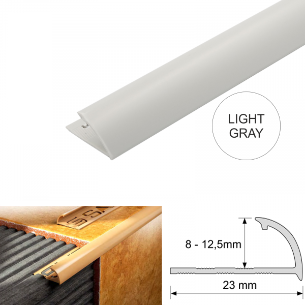 23mm Round Edge PVC Tile Trims Quadrant Tile