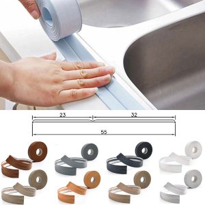 25m Long PVC Flexible Skirting Board Strip Self Adhesive For Floor Wall Joint