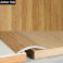 30mm Wood Effect Aluminium Floor Edging Bar Strip Trim Threshold Self Adhesive