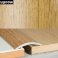 30mm Wood Effect Aluminium Floor Edging Bar Strip Trim Threshold Self Adhesive