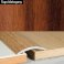 30mm Wood Effect Aluminium Floor Edging Bar Strip Trim Threshold Self Adhesive