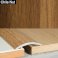 30mm Wood Effect Aluminium Floor Edging Bar Strip Trim Threshold Self Adhesive