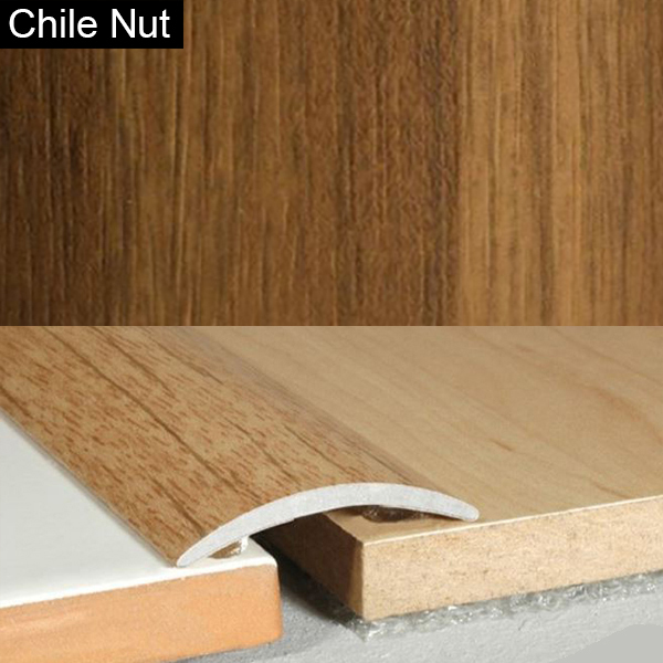 30mm Wood Effect Aluminium Floor Edging Bar Strip Trim Threshold Self Adhesive