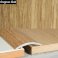 30mm Wood Effect Aluminium Floor Edging Bar Strip Trim Threshold Self Adhesive