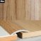 30mm Wood Effect Aluminium Floor Edging Bar Strip Trim Threshold Self Adhesive