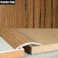 30mm Wood Effect Aluminium Floor Edging Bar Strip Trim Threshold Self Adhesive