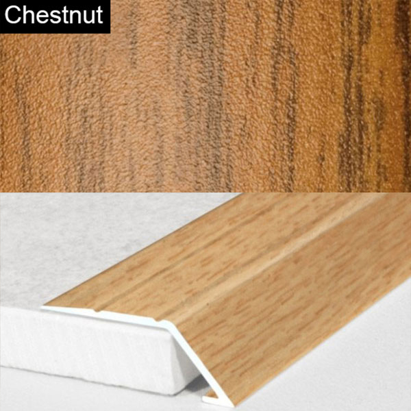 31mm Self Adhesive Aluminium Wood Effect door Threshold Ramp