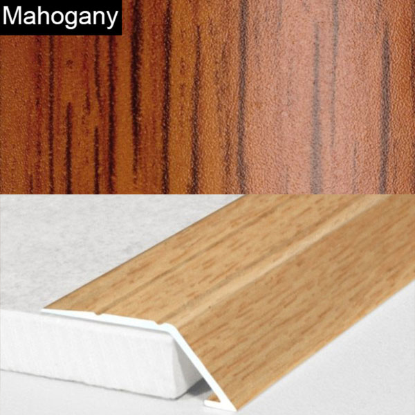 31mm Self Adhesive Aluminium Wood Effect door Threshold Ramp