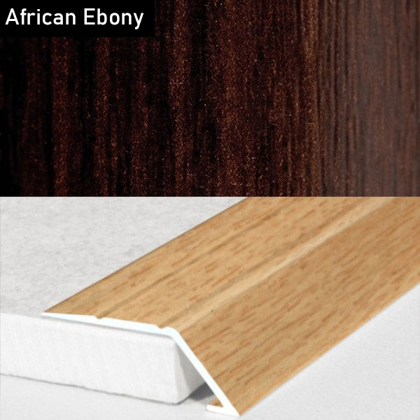 31mm Self Adhesive Aluminium Wood Effect door Threshold Ramp