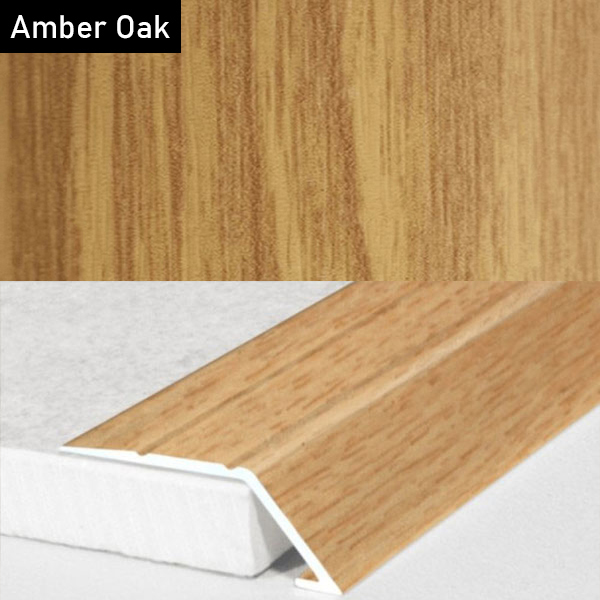 31mm Self Adhesive Aluminium Wood Effect door Threshold Ramp