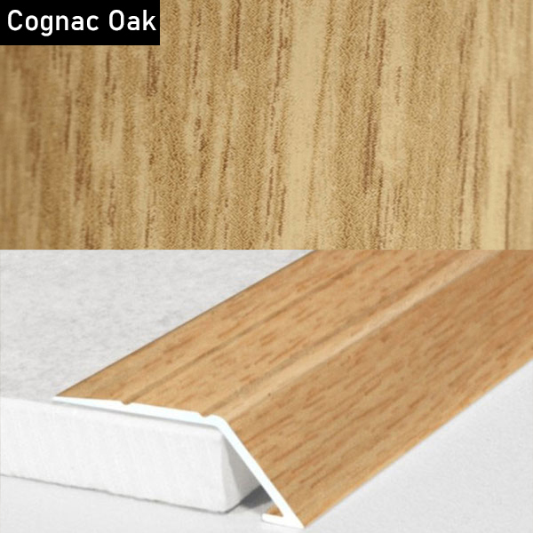 31mm Self Adhesive Aluminium Wood Effect door Threshold Ramp