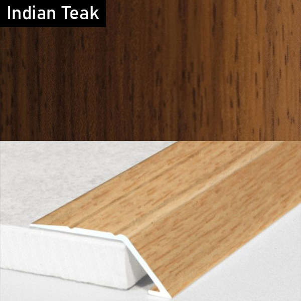 31mm Self Adhesive Aluminium Wood Effect door Threshold Ramp