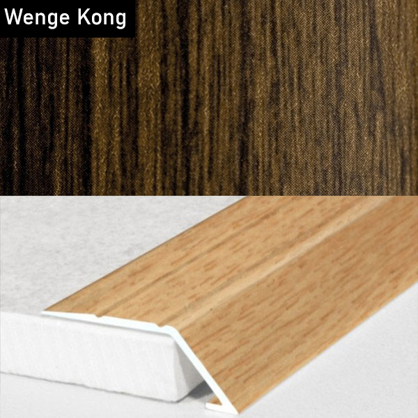 31mm Self Adhesive Aluminium Wood Effect door Threshold Ramp