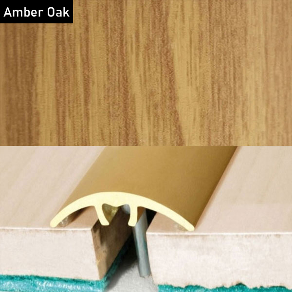 32mm Aluminium Wood Effect Door Threshold for Connecting Wooden, Laminate, Carpet, Vinly Floors