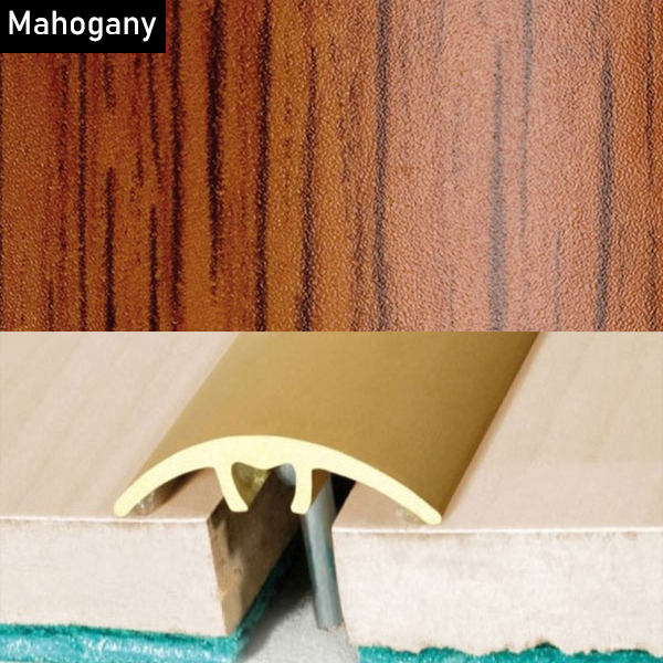 32mm Aluminium Wood Effect Door Threshold for Connecting Wooden, Laminate, Carpet, Vinly Floors