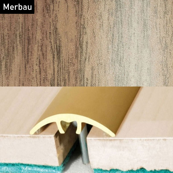 32mm Aluminium Wood Effect Door Threshold for Connecting Wooden, Laminate, Carpet, Vinly Floors