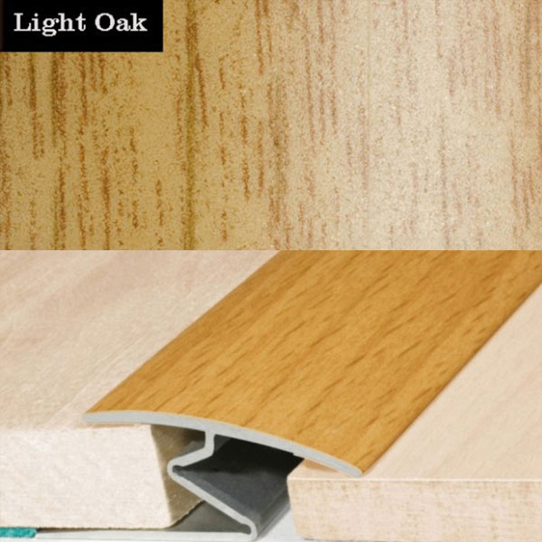 32mm Aluminium Wood Effect Door Thresholds For Vinyl, Carpet, Laminate, Wooden Floors