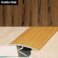 32mm Aluminium Wood Effect Door Thresholds For Vinyl, Carpet, Laminate, Wooden Floors