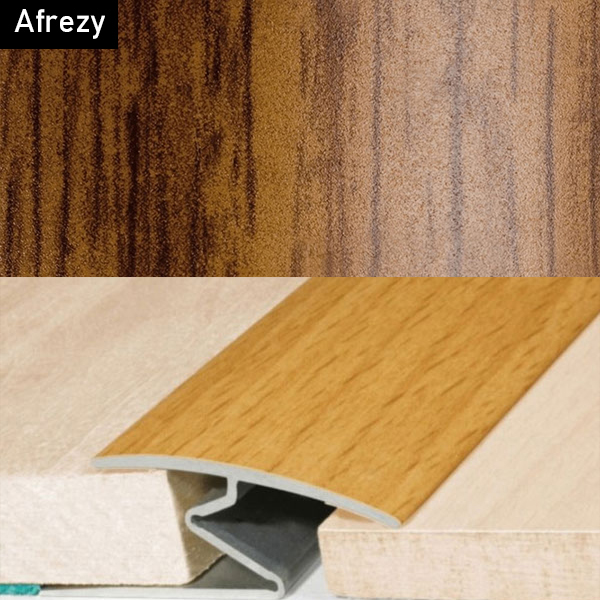 32mm Aluminium Wood Effect Door Thresholds For Vinyl, Carpet, Laminate, Wooden Floors