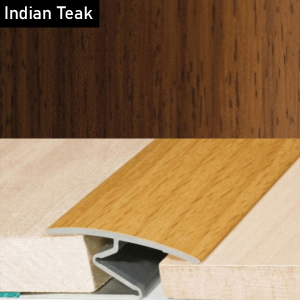 32mm Aluminium Wood Effect Door Thresholds For Vinyl, Carpet, Laminate, Wooden Floors