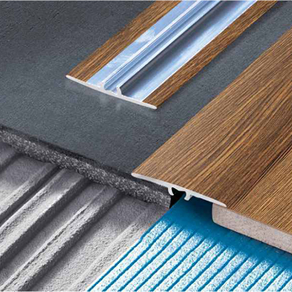 35mm Flat Aluminium Wood Effect Door Edging Bar Trim Threshold Laminate