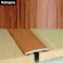 35mm Flat Aluminium Wood Effect Door Threasholds Self Adhesive