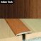 35mm Flat Aluminium Wood Effect Door Threasholds Self Adhesive