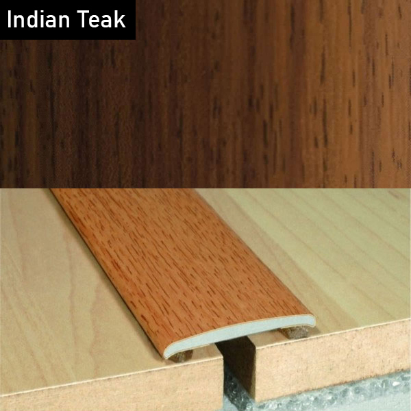 35mm Flat Aluminium Wood Effect Door Threasholds Self Adhesive