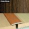 35mm Flat Aluminium Wood Effect Door Threasholds Self Adhesive