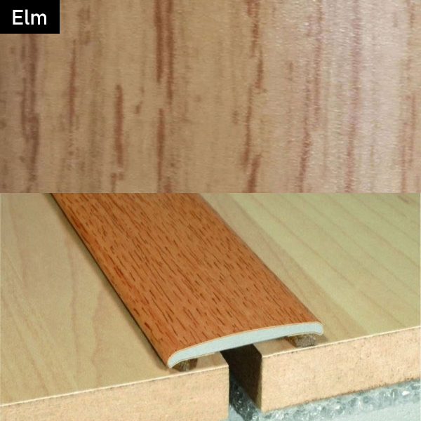 35mm Flat Aluminium Wood Effect Door Threasholds Self Adhesive