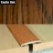 35mm Flat Aluminium Wood Effect Door Threasholds Self Adhesive