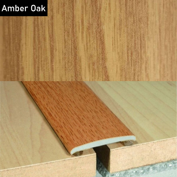 35mm Flat Aluminium Wood Effect Door Threasholds Self Adhesive