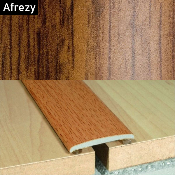 35mm Flat Aluminium Wood Effect Door Threasholds Self Adhesive