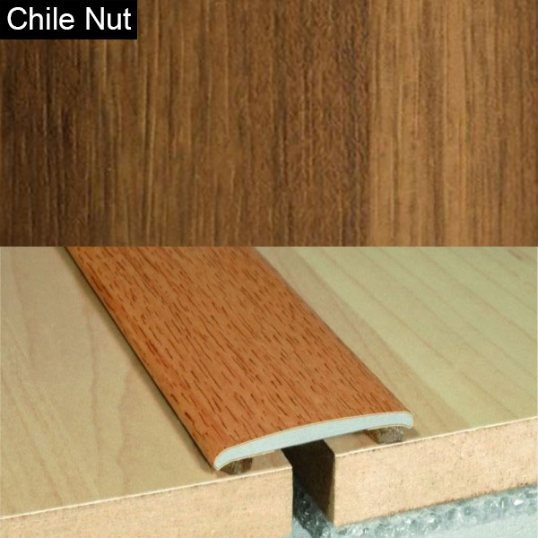 35mm Flat Aluminium Wood Effect Door Threasholds Self Adhesive