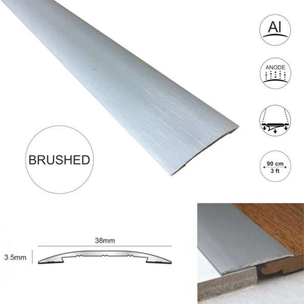 38mm Self Adhesive Euro Cover Strip Wood Vinyl Tile Door Bar Threshold Trim