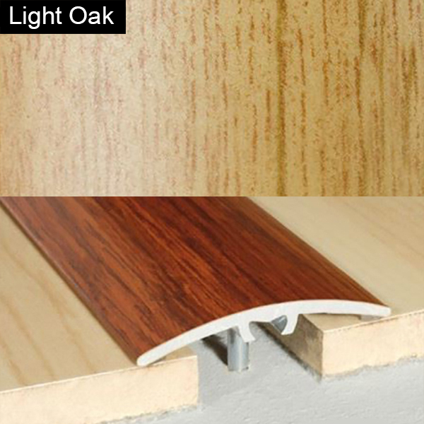 40mm Aluminium Wood Effect Door Floor Bar Edge Trim Threshold