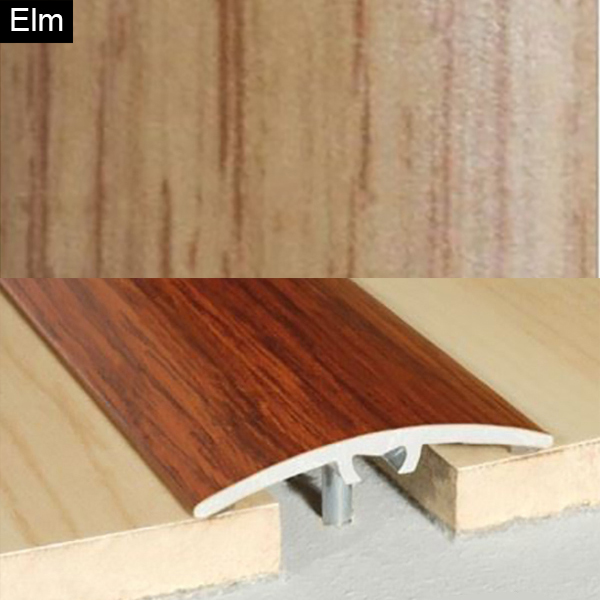 40mm Aluminium Wood Effect Door Floor Bar Edge Trim Threshold